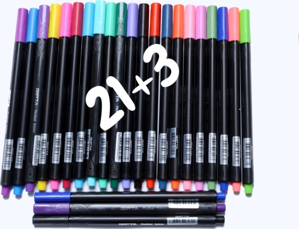 Fineliner Kalem 21 Adet 0.4 Mm