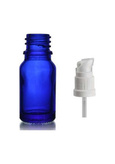 10ml Mavi Cam Serum Pompalı Şişe, 12 Adet, Pompalı Şişe, Medikal Şişe, Cam Şişe, Diğer