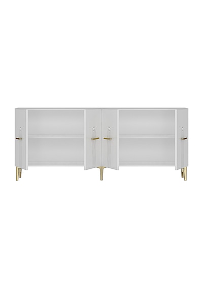 Ka1808bg İda Konsol ,tv Sehpası Beyaz-gold 180cm