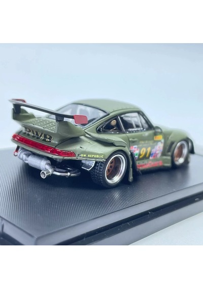 Street Warrior 1/64 Porsche 911 964 Rwb Matte Green 91