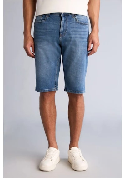 Defacto Regular Fıt Bermuda Jean Şort G8661ax26smnm28 Mavi-nm28