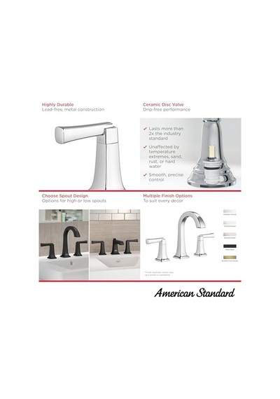 Standard 7353.801 Townsend 1,2 Gpm Breitgefaechert Banyo Musluk Spee, 7353801.295 4296