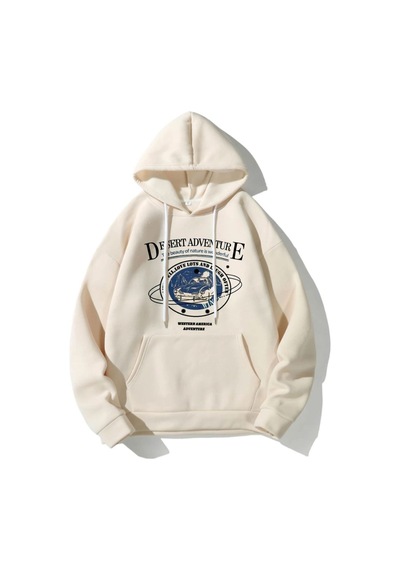 Altamira Kadın Desert Baskılı Kapüşonlu Sweatshirt 001