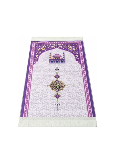 Çocuk Seccadesi Kudüs Mor 82 45 Cm 110 Gr - Tesbih Çok Renkli