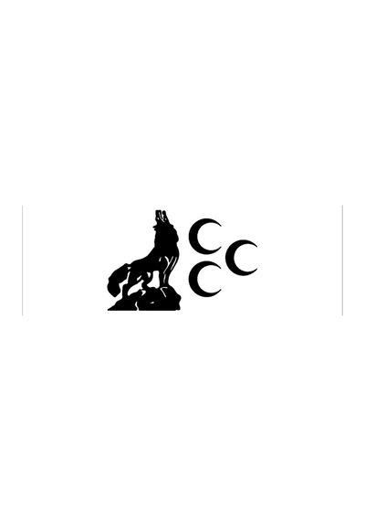 Uluyan Bozkurt Üç Hilal Sticker 21 X 15 Cm