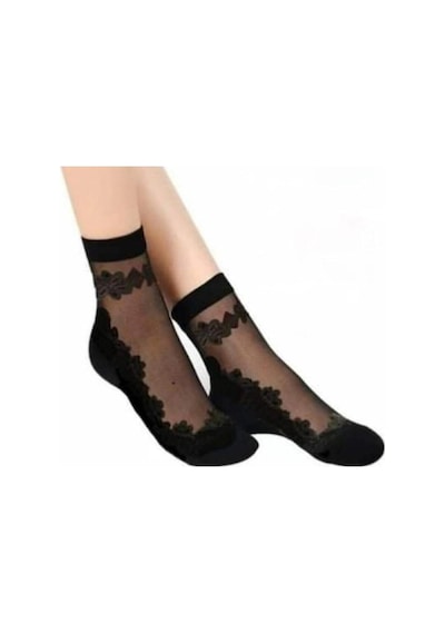 Ozzy Socks 6 Çift Kadın Siyah Desenli Tül Çorap Şık Ve Zarif Günlük Tasarımlı Modern Modeller Siyah Ozzy Socks 6 Çift Kadın Siyah Desenli Tül Çorap Şık Ve Zarif Günlük Tasarımlı Modern Modeller Siyah