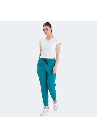 Slazenger VETERAN RBN Kadın Cepli Turkuaz Eşofman Altı