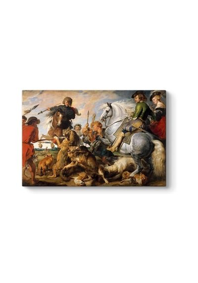 Paul Rubens - Kurt Ve Tilki Avı Tablosu 60 X 40 -