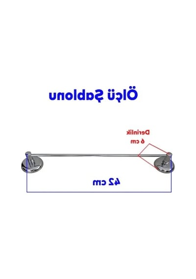Metal Krom Bez Havlu Asma Askısı Aparatı 42 Cm 12 Izgara