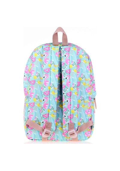 Kaukko Nature Yeşil Summer Flamingo Kız Çocuk Okul Ve Günlük Sırt