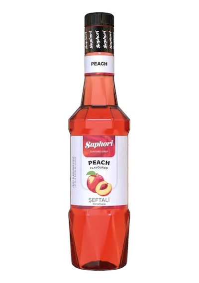 Saphori Şeftali Aromalı Kokteyl Şurubu Şeftali Şurubu 700 Ml