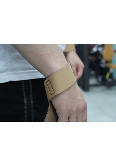 Kişileştirilebilir Hakiki Deri Liftingstrap Fitness Ağırlık Kayışı