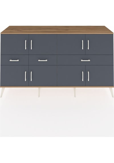 Hyperion Konsol 5 Raflı 3 Çekmeceli 8 Kapaklı 176x44x99 Çam-antra Çam-antrasit Hyperion Konsol 5 Raflı 3 Çekmeceli 8 Kapaklı 176x44x99 Çam-antra Çam-antrasit