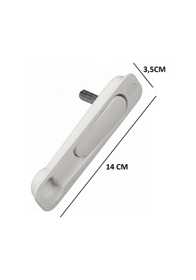 Doğalpen Gömme Gizli Sürme Kolu Beyaz Renk- Pvc & Alüminyum Kapı Pencere Uyumlu