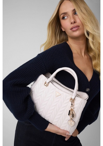 Guess Stacey Girlfriend Kadın Beyaz El Çantası Hwgg9741060-off