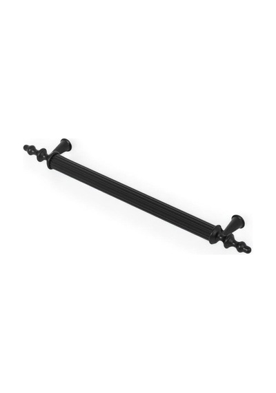 Tuana Rustik Alüminyum Metal Lüks Modern Mobilya Çekmece Mutfak Dolabı Kulpu Siyah 128mm 5 Adet Siyah