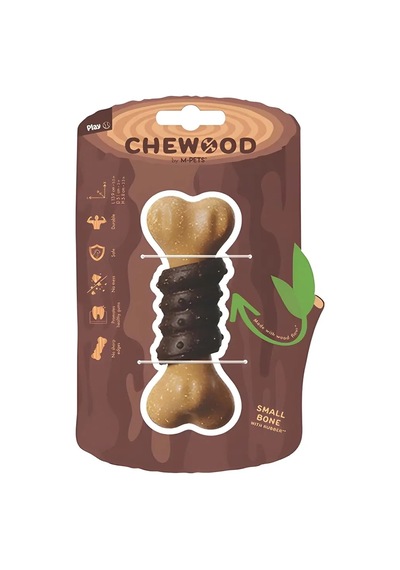M-pets Chewood Large Bone With Rubber Köpek Oyuncağı L