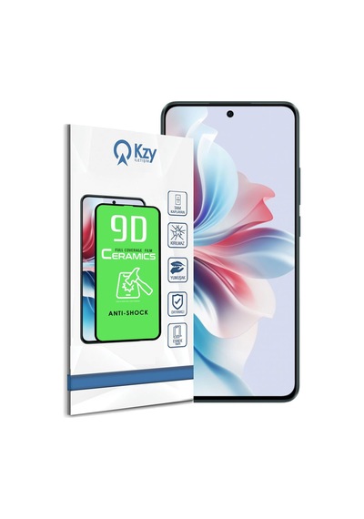 Oppo Reno 11f İle Uyumlu Tam Kaplayan Seramik Nano Esnek Ekran Koruyucu Cam