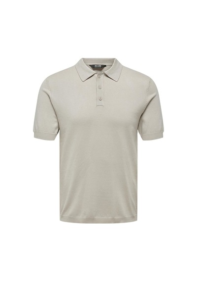 Only & Sons Erkek Regular Fit Polo Yaka Bej Triko T-shirt - 22022219 Bej