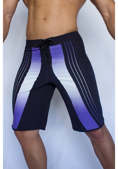 Pose I Down Purple Vision Boardshort Erkek Fizik Ve Deniz Şortu Siyah