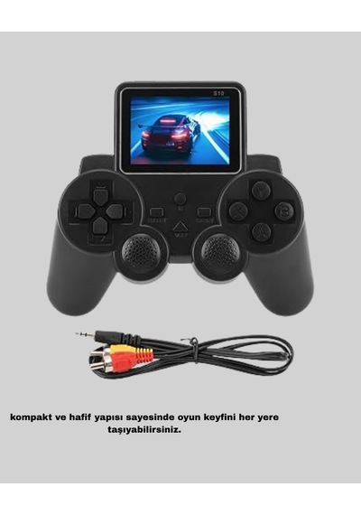 Mini Retro Oyun Konsolu S10 2.8 İnç Ekran Taşınabilir Klasik Atari Yeni Nesil Najmaddin