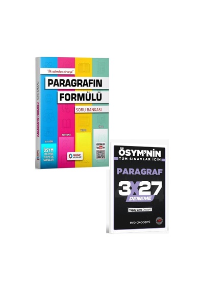 2027 Ordinat 2027 Tyt Ayt Paragrafın Formülü Soru Bankası+ Evp Akademi Paragraf