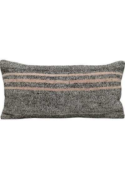 Zehra Abla Halı Yeni El Dokuma Dekoratif Lumbar Kilim Kırlent Yastık Kılıfı 6880 Çok Renkli