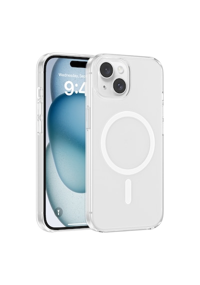 Maks Technology iPhone Uyumlu 14 Kılıf Ic Çipli Mkst Wireless Şarj Özellikli Şeffaf in Kapak - Şeffaf