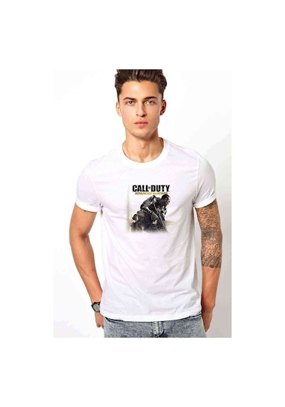 Call Of Duty Advanced Warfare Havoc Baskılı Beyaz Erkek Tshirt