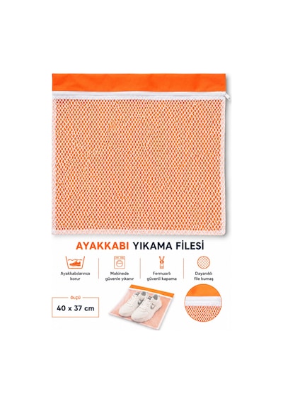 2 Li Yıkama Filesi Seti 40x38 Cm Ayakkabı Yıkama Filesi + 38x58 Cm Boğmalı Çamaşır Filesi Diğer
