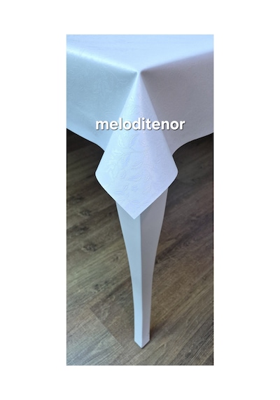Astarlı Düz Kendinden Desenli Küçük Çiçek Desenli Dertsiz Kaymaz Silinebilir Pvc Muşamba Masa Örtüsü Beyaz Astarlı Düz Kendinden Desenli Küçük Çiçek Desenli Dertsiz Kaymaz Silinebilir Pvc Muşamba Masa Örtüsü Beyaz