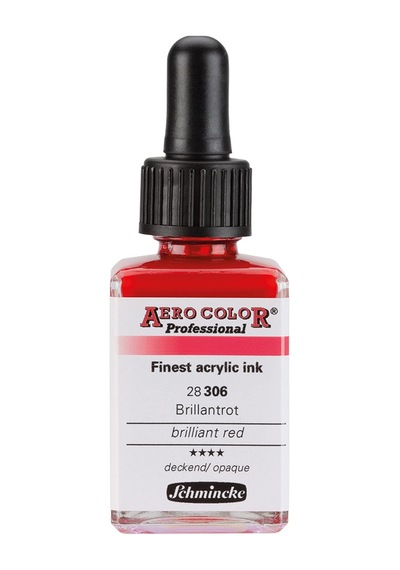 Schmincke Aero Color Professional Akrilik Airbrush Mürekkebi 28 Ml 306 Brilliant Red 0,15 L