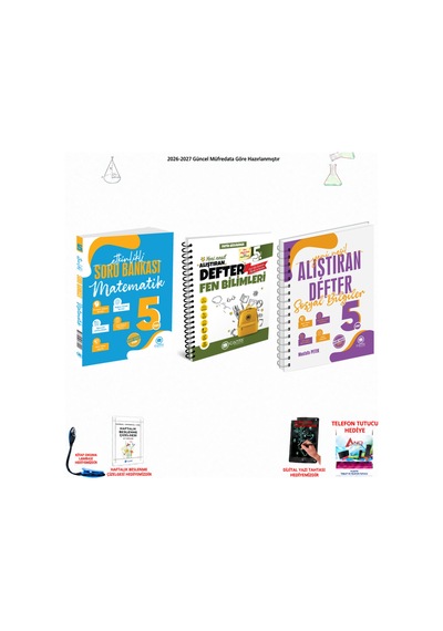 Çanta 5. Sınıf Tüm Dersler 3 Kitap Seti