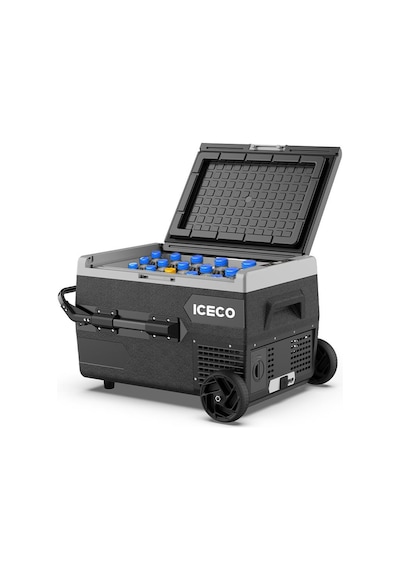 ICECO K65S 12/24Volt 65 Litre Akülü/Kablolu/ Kompresörlü Tekerlekli Outdoor Oto Buzdolabı/Dondurucu (Akü Dahil Değildir)