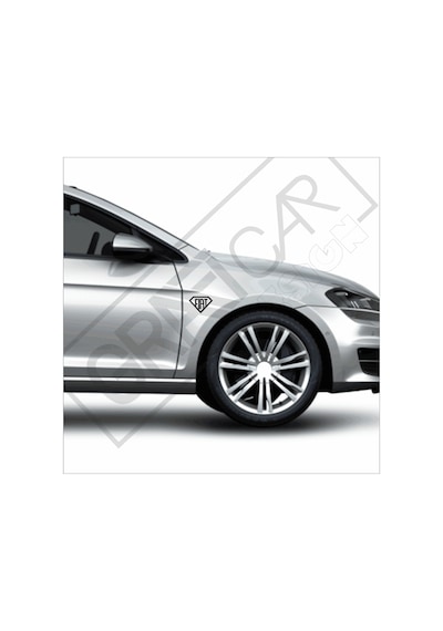 Graficar - Fiat Diamond Sticker 2'Li Paket (6Cm X 9 Cm)