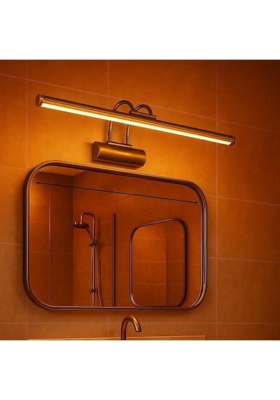 Eskitme Flüt Duvar Apliği 35cm 6w Led 3200k Gün Işığı Banyo, Ayna, Resim, Tablo, Çerçeve Üs