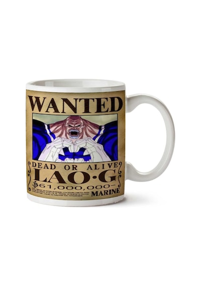 Wanted Lao G Anime Aranıyor İki Tarafı Baskılı Kupa Bardak Çok Renkli