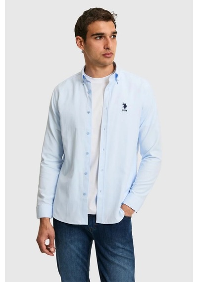 U.S. Polo Assn. U.s. Polo Assn. Erkek Basic Gömlek Pu-8957 Açık Mavi