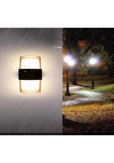 Duvar Led Lamba 12w Gün Işık 3200k Bahçe Teras İç&dış Mekan Gün Işığı