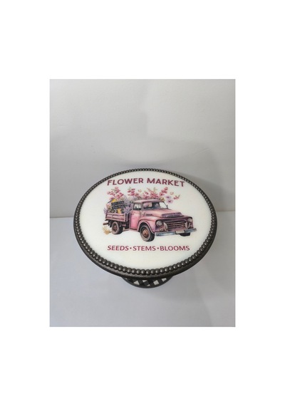 Sunumluk Ahşap Stand Epoksi Tepsi Mutfak Dekorasyon Beyaz - 802249993 Beyaz