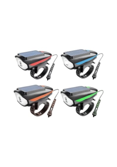 Xbyc 6163 Solar Ön Far-korna Usb Şarjlı Siyah