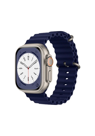 Tedar Apple Watch Uyumlu 38mm Ocean Kordon - Mavi Najmaddin