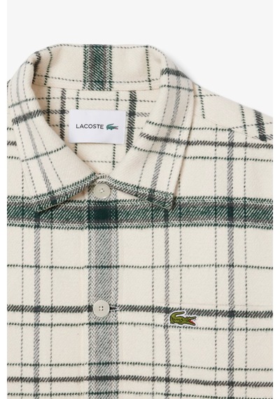 Lacoste Men's Relaxed Fit Plaid Shirt Rahat Kesim Ekose Erkek Dış Gömlek Krem Yeşil Krem - Yeşil Lacoste Men's Relaxed Fit Plaid Shirt Rahat Kesim Ekose Erkek Dış Gömlek Krem Yeşil Krem - Yeşil