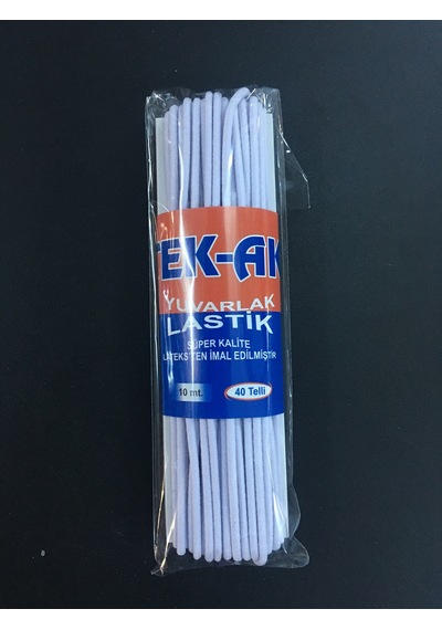 Yuvarlak Beyaz Lastik - Don Lastiği ( 10 M )