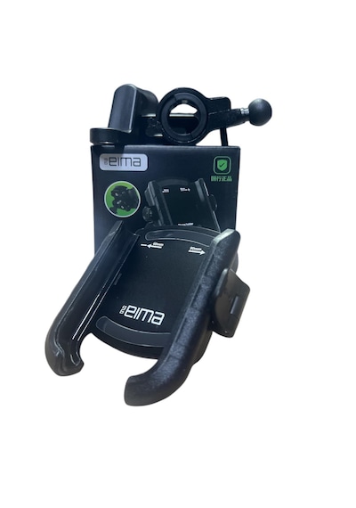 Motosiklet - Scooter Telefon Tutucu Titreşim Önleyicili Siyah