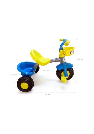 3 Tekerlekli İlk Bisikletim Pedallı Boni Bike Kırmızı-mavi