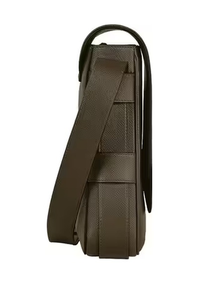 Montblanc Sartorial Deri Postacı Çantası 221580 Kahverengi