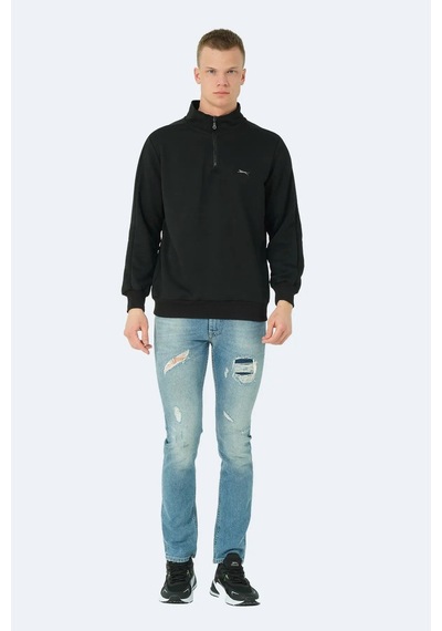 Slazenger Sammy Siyah Erkek Sweatshirt