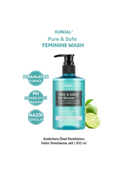 Kadınlara Özel İntim Temizleme Jeli Kundal Feminine Cleanser 300ml Bergamot 98112339