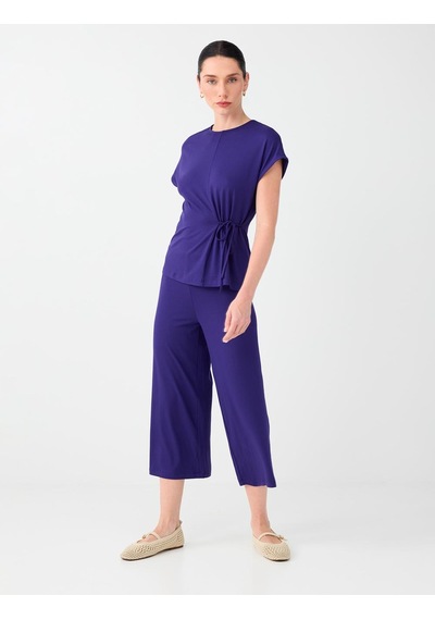 Jimmy Key Jimmy Key Mor Beli Lastikli Basic Kısa Pantolon 6sw187796503